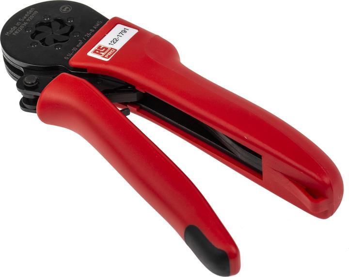 Actual product image RS PRO Crimp tool 26-8 AWG hexagon profile (176 mm)