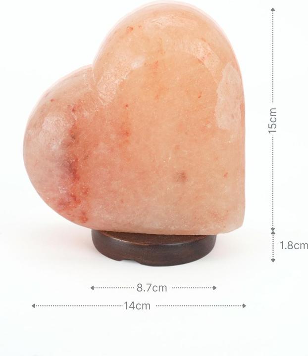 Produktbild Hermex Himalya-Salzlampe Salzkristalllampe Kristallsalzleuchte Dekotischlampe (E14)