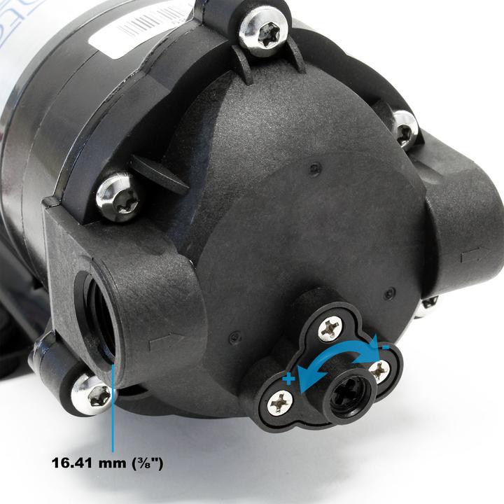 Produktbild Naturewater Druckerhöhungspumpe 100 GPD (350 l) Booster Pumpe 35W Umkehrosmose (Boosterpumpe)