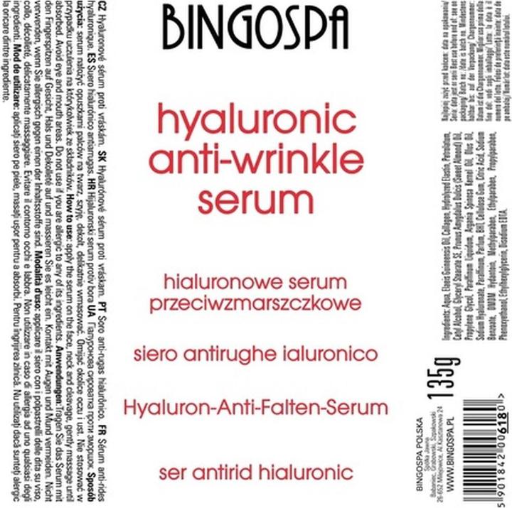 Immagine prodotto BingoSpa Siero Ialuronico Anti-Rughe