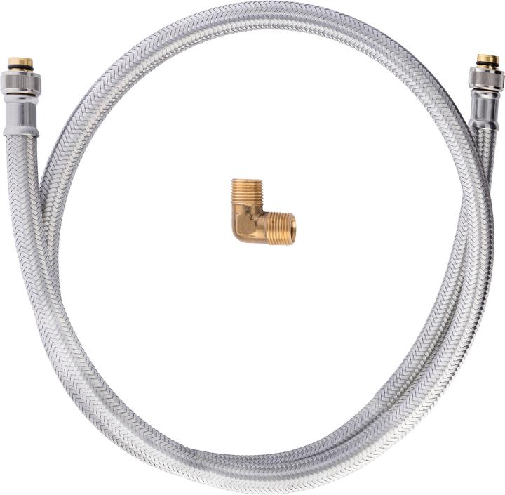 Produktbild Duravit Anschlussschlauch Rändelm G 1/2 u Winkelstück R 1/2 1500mm