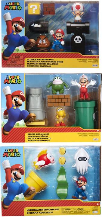 Actual product image Jakks Pacific World of Nintendo Super Mario Diorama Set Range (6)