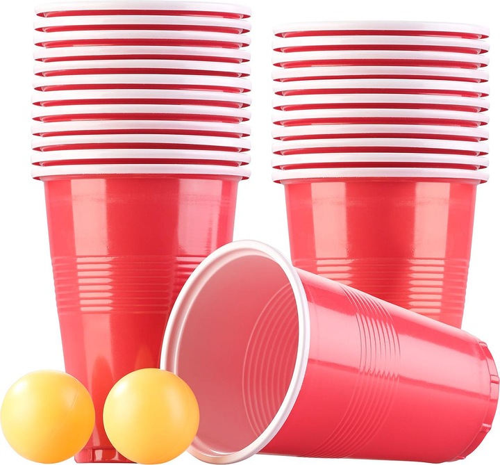 Actual product image Infactory Set of 4 drinking game set beer pong