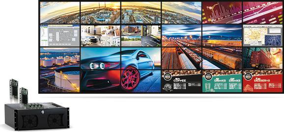 Immagine prodotto Matrox Scheda PCIe standalone QuadHead2Go Q155 4K 1 ingresso HDMI, 4 uscite HDMI e 1 RJ45