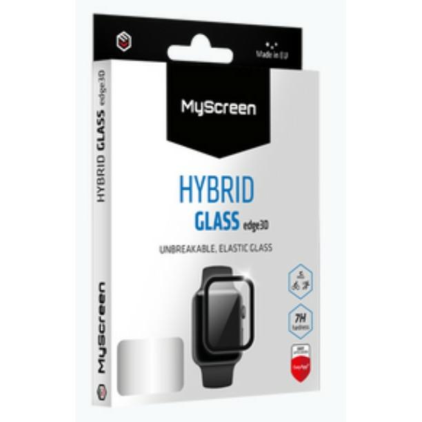 MyScreen Protector MS HybridGLASS Edge 3D Apple Watch 6 /Se 40mm czarny/black Szkło Hybrydowe, Smartwatch Schutzfolie, T...