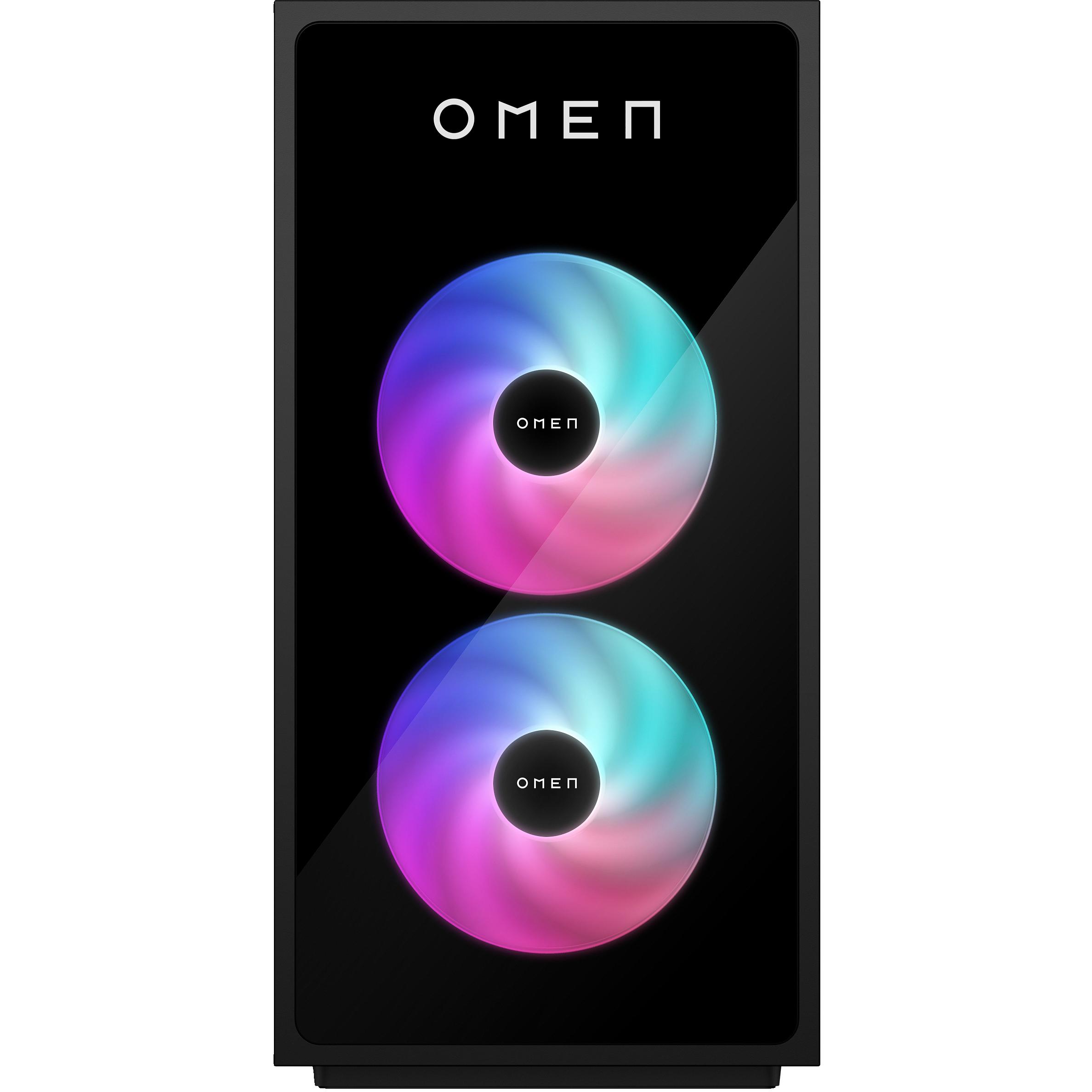 HP GT16-0006NF/OMEN/TWR/I7-14/32/1T/RTX/W11 (Intel Core i7-14700F, 32 GB, 1000 GB, GeForce RTX 4060), PC, Schwarz
