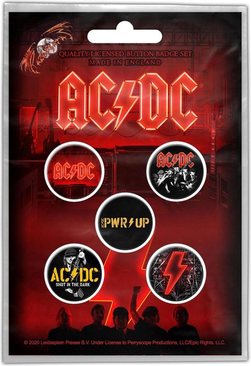 Image du produit AC/DC Badge PWR-UP (lot de 5)