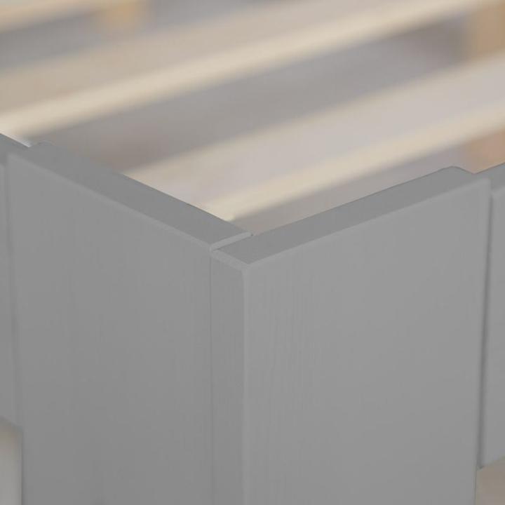 Image du produit Homestyle4u Holzbett mit Matratze & Lattenrost (140 x 200)