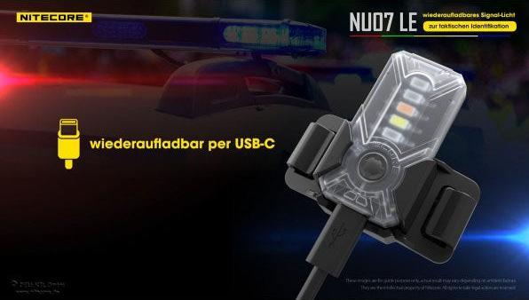 Actual product image Nitecore NU07 LE - Signal light (6.20 cm, 15 lm)