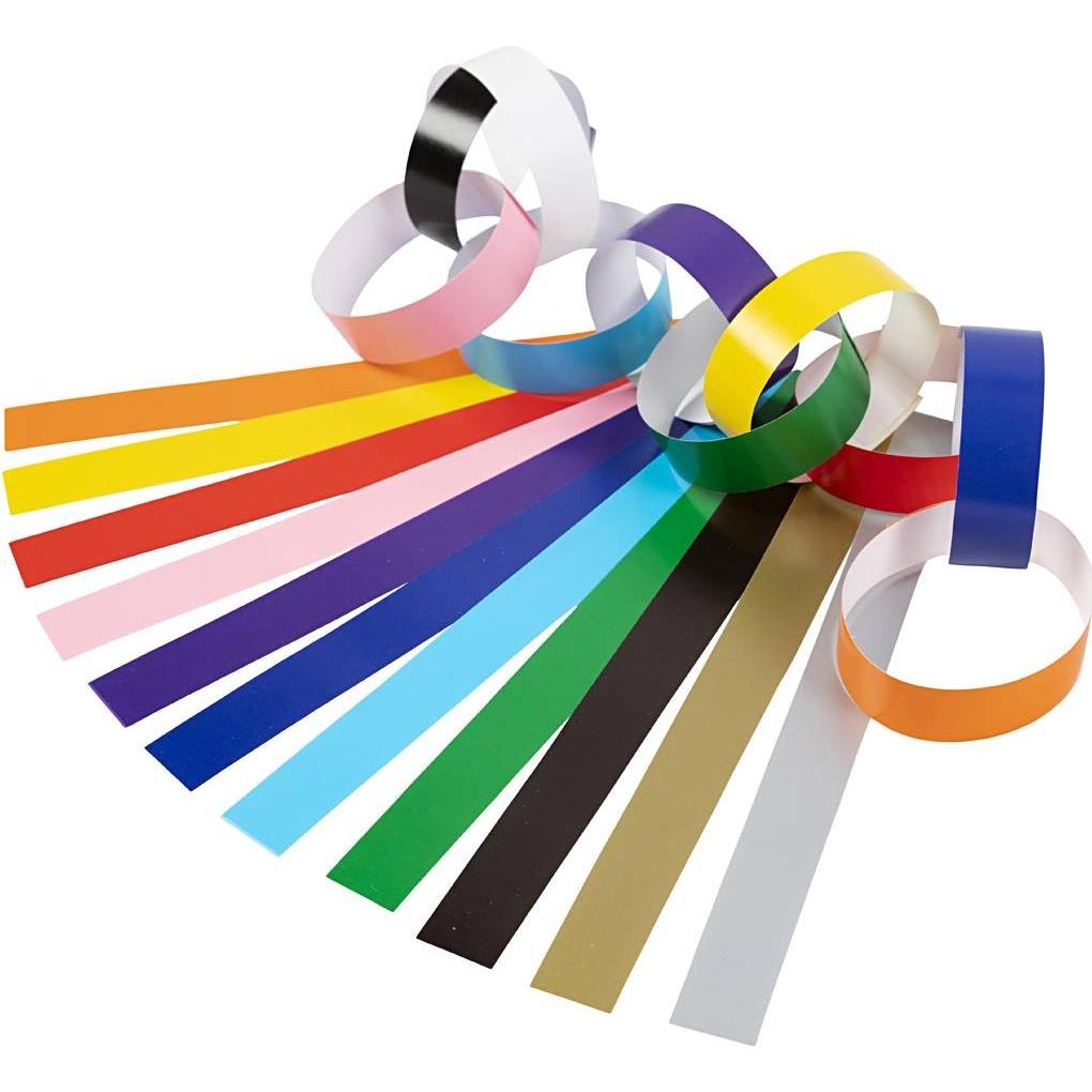 Thumbnail - Creativ Company, Bastelpapier, Papier stroken - Diverse kleuren, 2400st. (2400 x)