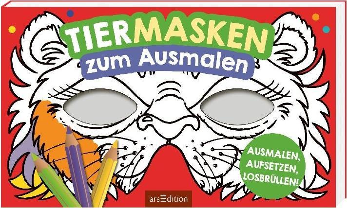Tiermasken zum Ausmalen