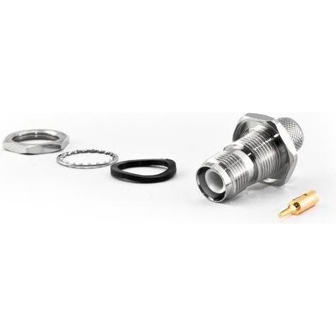 Varia RP-TNC-Einbaubuchse für HDF400 Kabel, Crimp Version, Elektronikkabel + Stecker