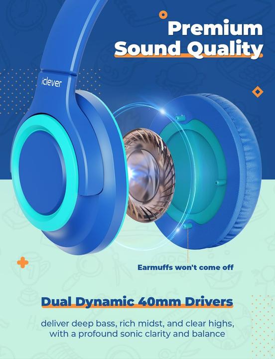 Actual product image Iclever 2er-Set Kinderkopfhörer mit Sharing Splitter