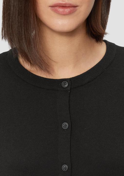 Produktbild S.Oliver Strickjacke Rundhals-Strickjacke mit Knopfleiste (44)