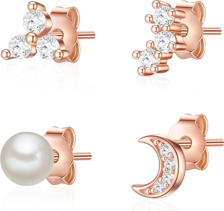 Immagine prodotto Lulu & Jane Set da donna (orecchini 2) a mezza luna in ottone - 35802 (Ottone)