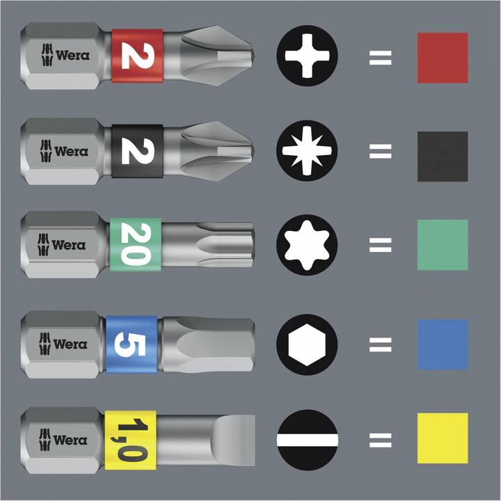 Actual product image Wera Bit-Check 10 Impaktor 1 (25.4 / 4 mm)