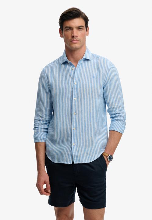 Immagine prodotto Superdry Riviera Leinenhemd mit langen Ärmeln (M)