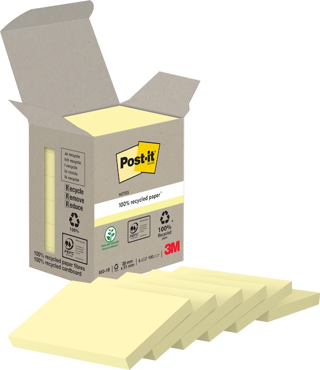 Actual product image Post-it Recycling (51 x 38 mm)