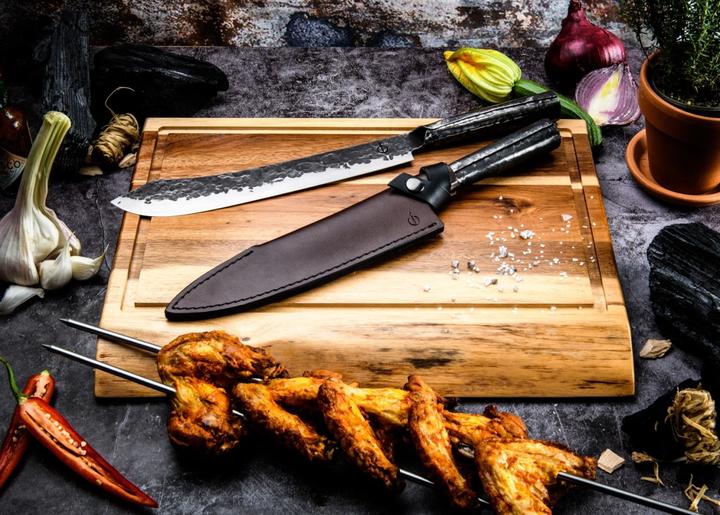 Actual product image Forged Lederetui Kochmesser