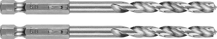 Produktbild Graphite Sechskant-Metallbohrer 6,0 mm, 2 Stück. (6,00 mm)