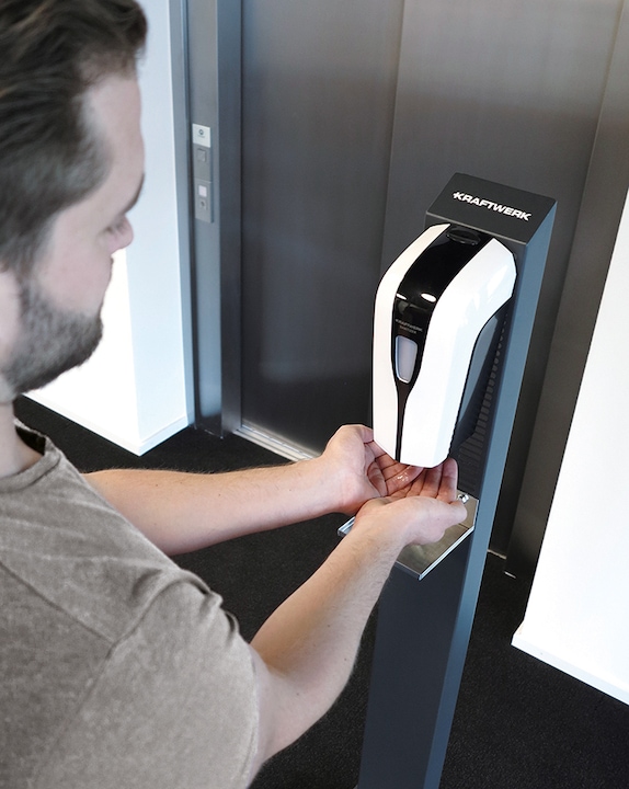 Produktbild Kraftwerk Desinfektionsspender & Desinfektionssäule