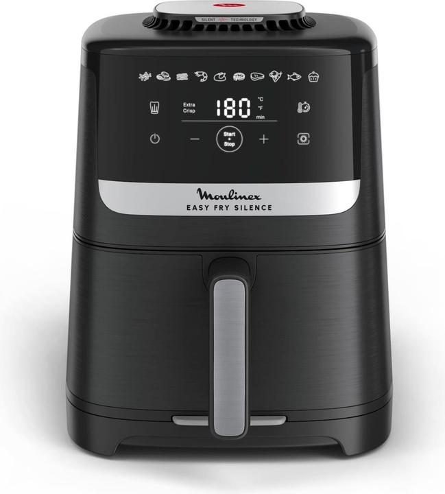 Moulinex Easy Fry Silence XL Black We 176Oil Less Fryer See Manufacturer Datasheet BlackRed