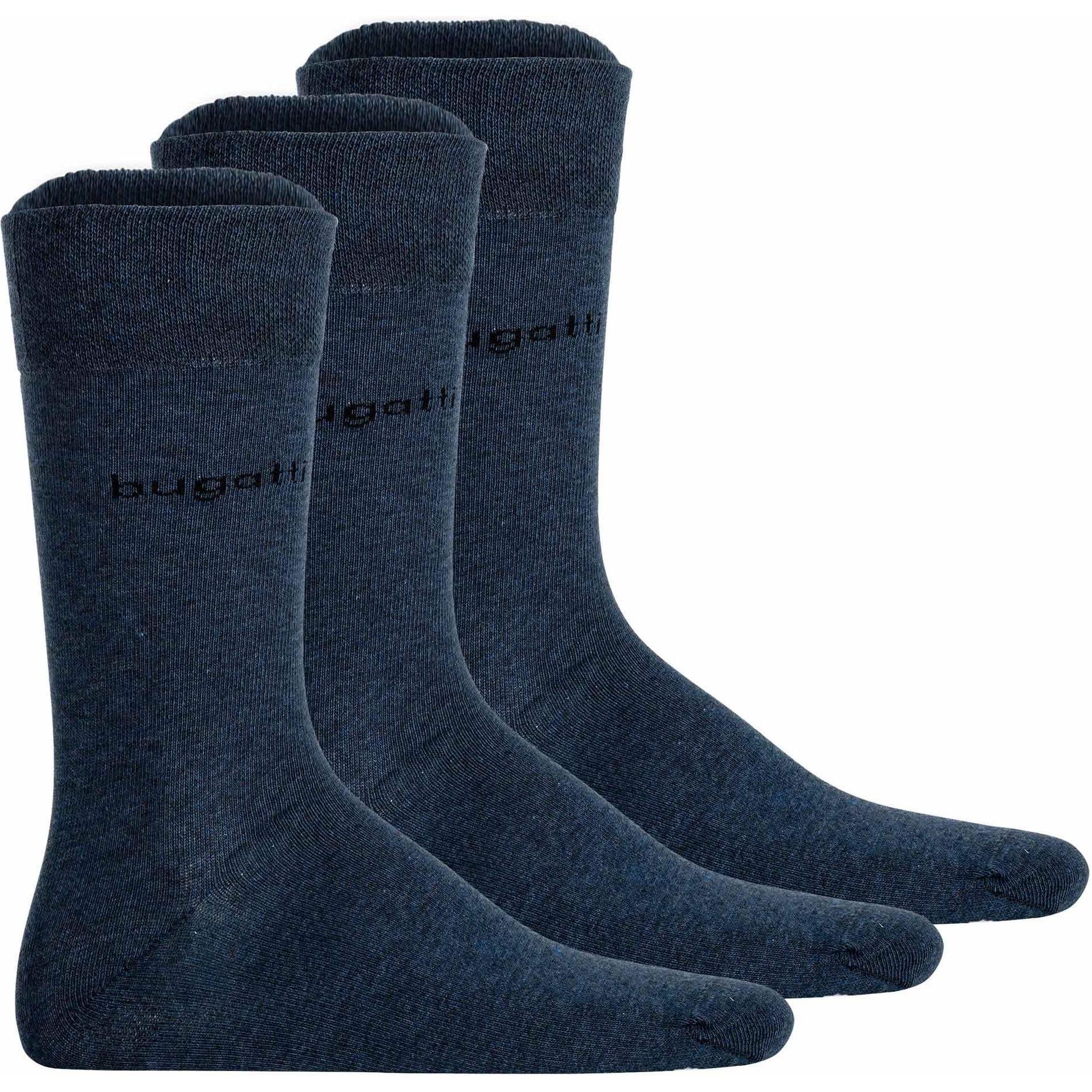 Bugatti, Herren, Socken, Socken Business, Blau, (3er Pack, 39 - 42)