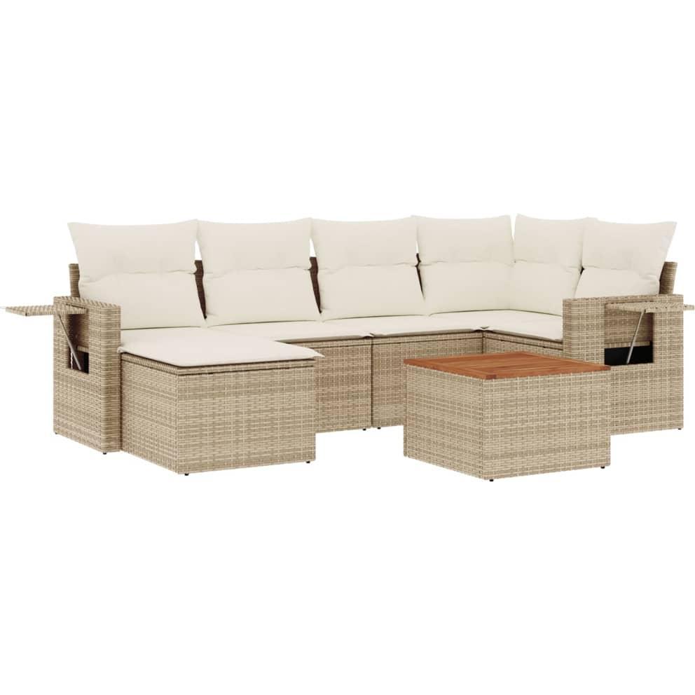 VidaXL, Gartenlounge, 10-tlg. Garten-Lounge-Set mit Kissen