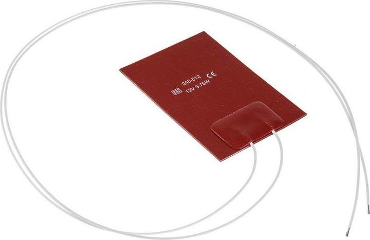 Actual product image RS PRO Heating mat 50x75 3,75W 12VDC