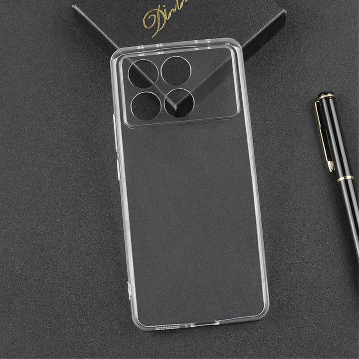 Actual product image Cover-Discount Xiaomi Poco X6 Pro - Silicone Rubber Case transparent (Xiaomi Poco X6 Pro)