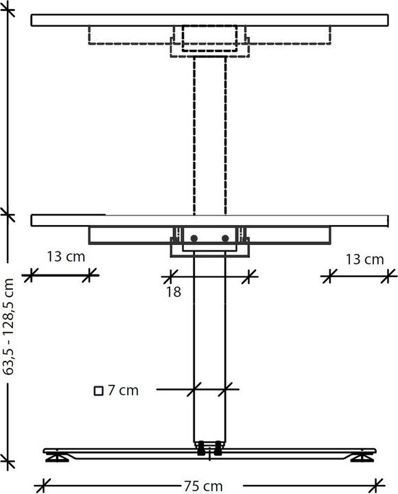 Produktbild Bümö Schreibtisch elektrisch XDSM (200 x 120 x 72 cm)