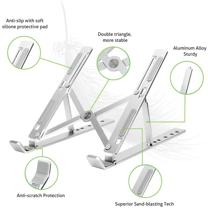 Produktbild Techly ICA-TBL 134TY notebook stand Silver (16")