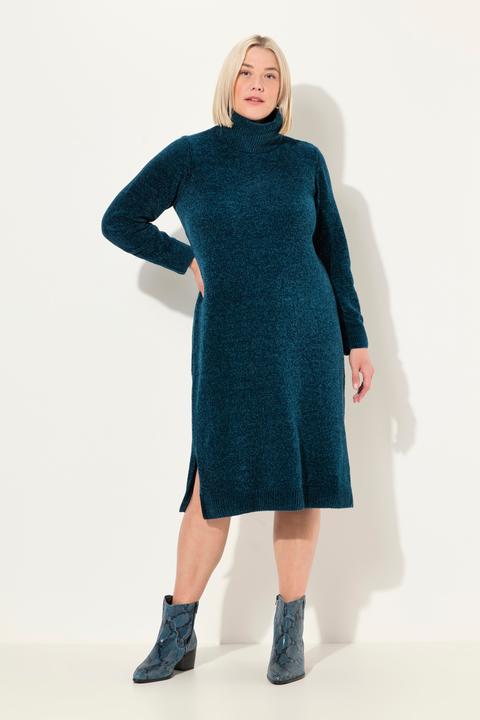 Produktbild Ulla Popken Chenille-Kleid, Strukturstrick, Rollkragen, Langarm (46, 48)