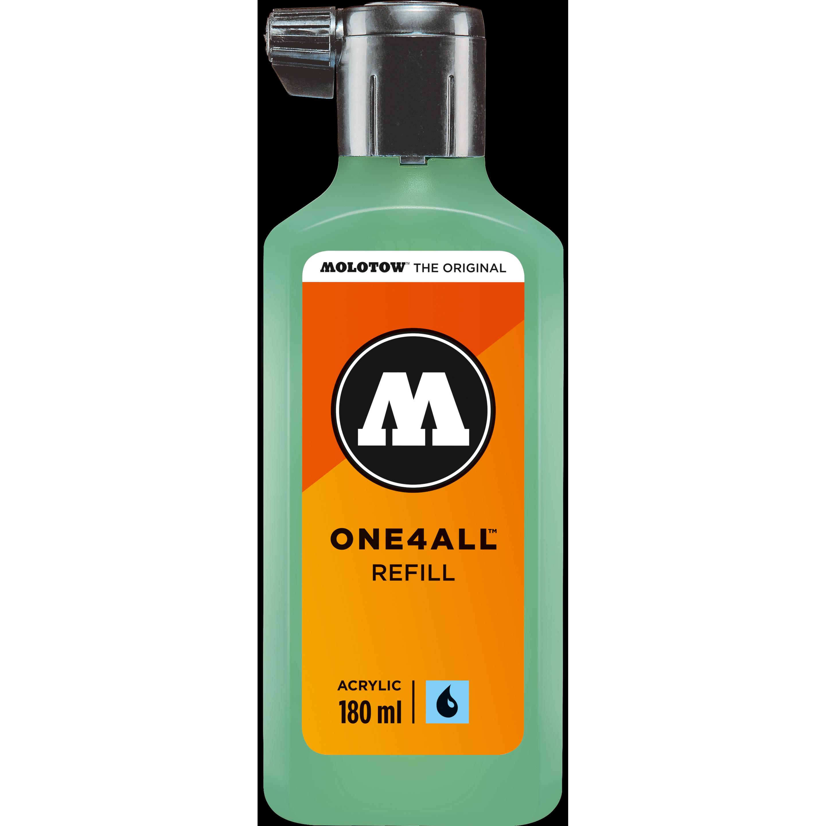 Molotow, Ersatzpatrone, Nachfülltinte One4All für Permanentmarker 180ml calypso mittel (Nachfülleinheit)
