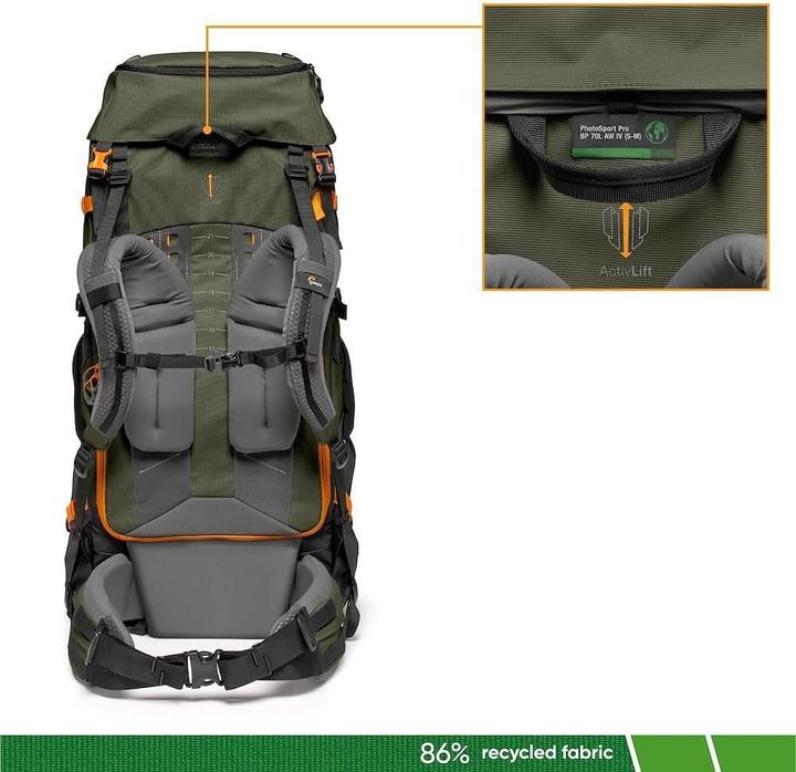 Produktbild Lowepro backpack PhotoSport PRO 70L AW IV (S-M) (70 l)