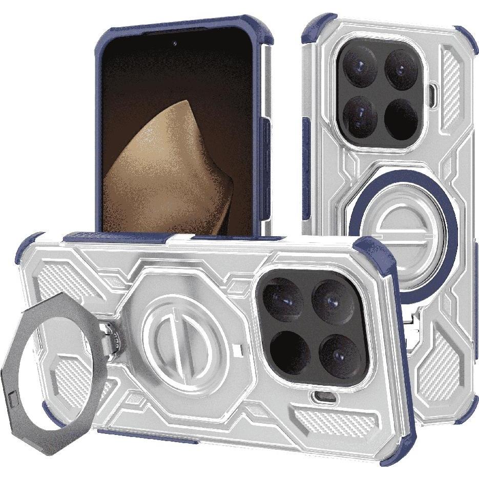 Techsuit - Carbon Shield PRO - Xiaomi 15T Pro - Blue Transparent (Xiaomi 15T Pro), Cover smartphone, Blu, Trasparente