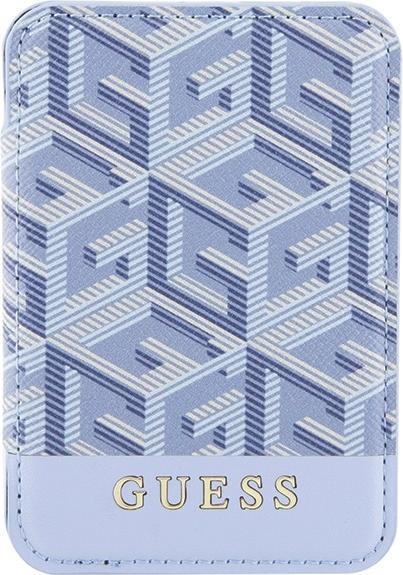 Immagine prodotto Guess Portafoglio Card Slot GUWMSHGCFSEB MagSafe GCube a righe niebieski/blu