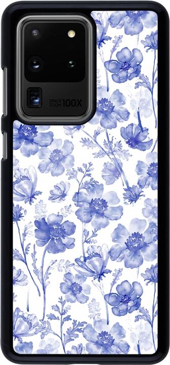 Actual product image PhoneLook Cover Spring 23 watercolor blue flowers (Samsung Galaxy S20 Ultra)