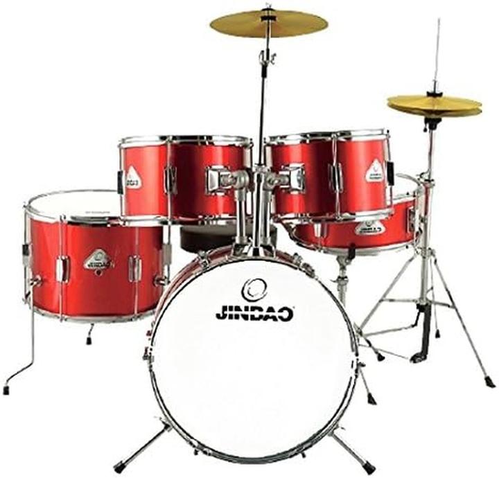 Actual product image Jinbao Junior Drums Rood (Acoustic drum)