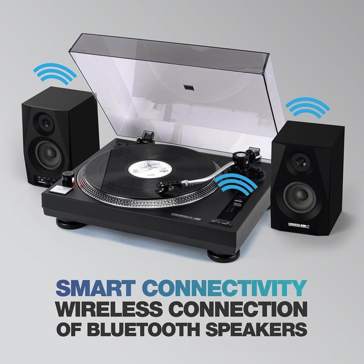 Immagine prodotto reloop Giradischi con cinghia e monitor da studio attivo, connessione wireless inclusa