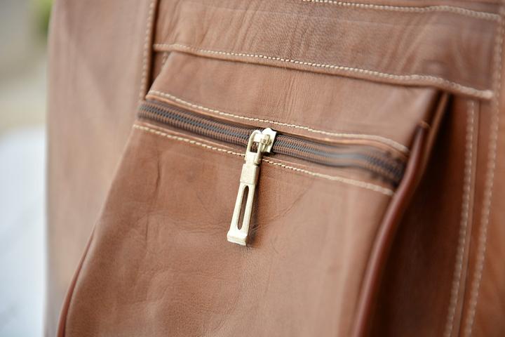 Produktbild Only-Bags.Store Männer & Frauen Dunkelbraun Leder Reisetasche, Weekender Overnight Duffel Gepäck Lederhandtasche