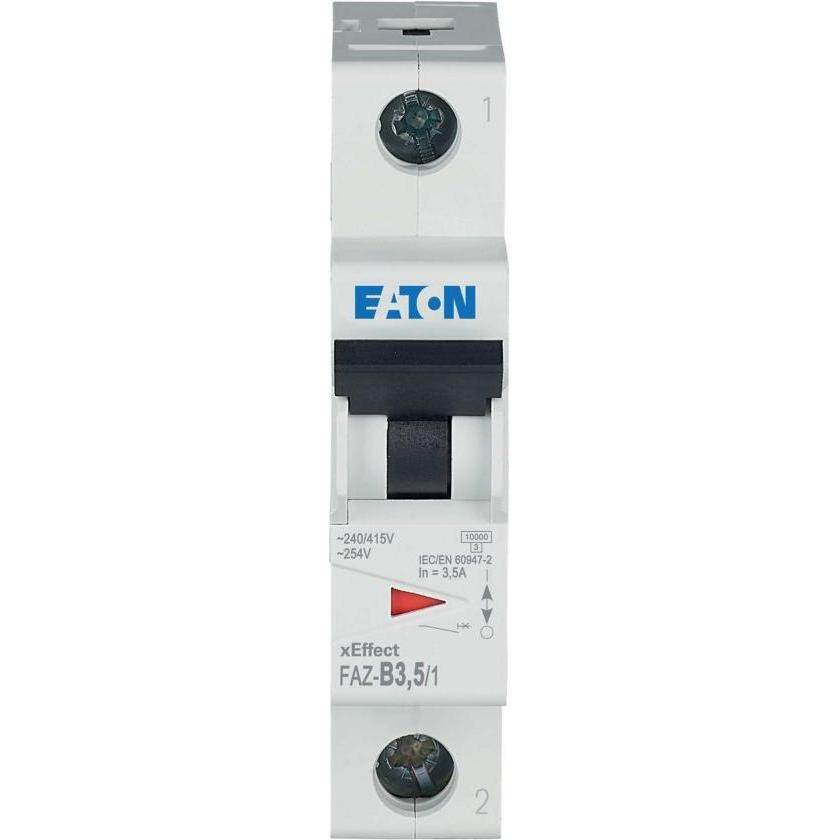 Eaton, Schutzschalter, Leitungsschutzschalter, 3,5 A, 1p, Charakteristik: B 278526