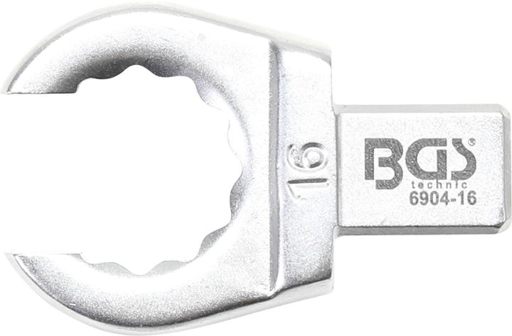 Actual product image BGS Push Fit Ring Spanner open Type 16 mm Square Size 9 x 12 mm (16 mm)