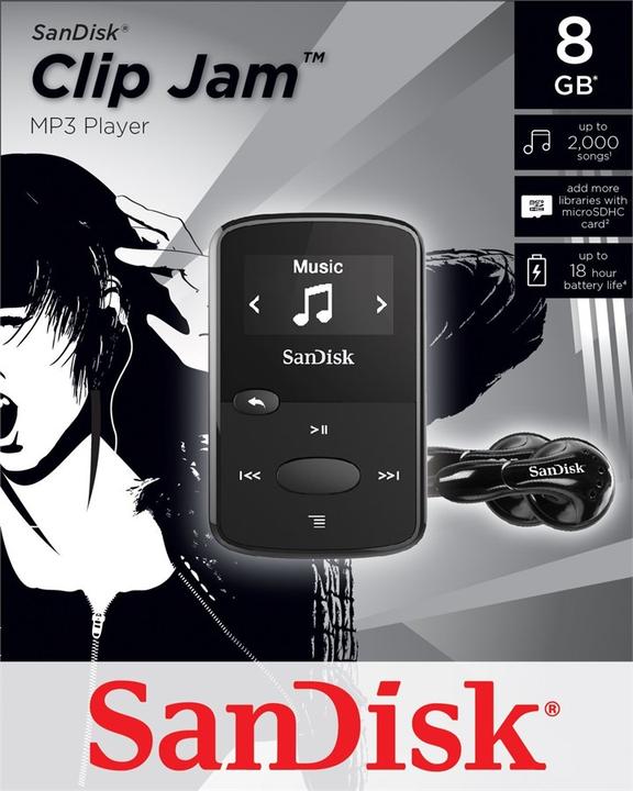 Actual product image Sandisk clip jam (8 GB)