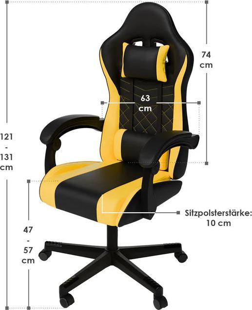 Immagine prodotto Juskys Bürostuhl HyperSeat