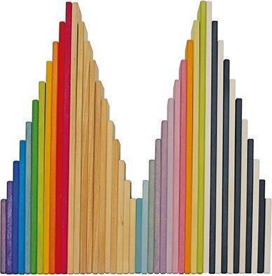 Actual product image Grimm's Building plates rainbow, 11 parts