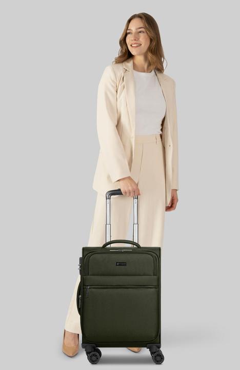Produktbild Bugatti Valencia Soft 4 Rollen Kabinentrolley S 54.5 cm mit Dehnfalte (35 l)