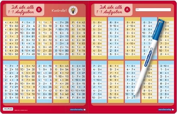 Produktbild Das kleine 1x1 und Ich übe alle 1x1 Aufgaben mit Stift im Set (Deutsch, Katrin Langhans, 2017)