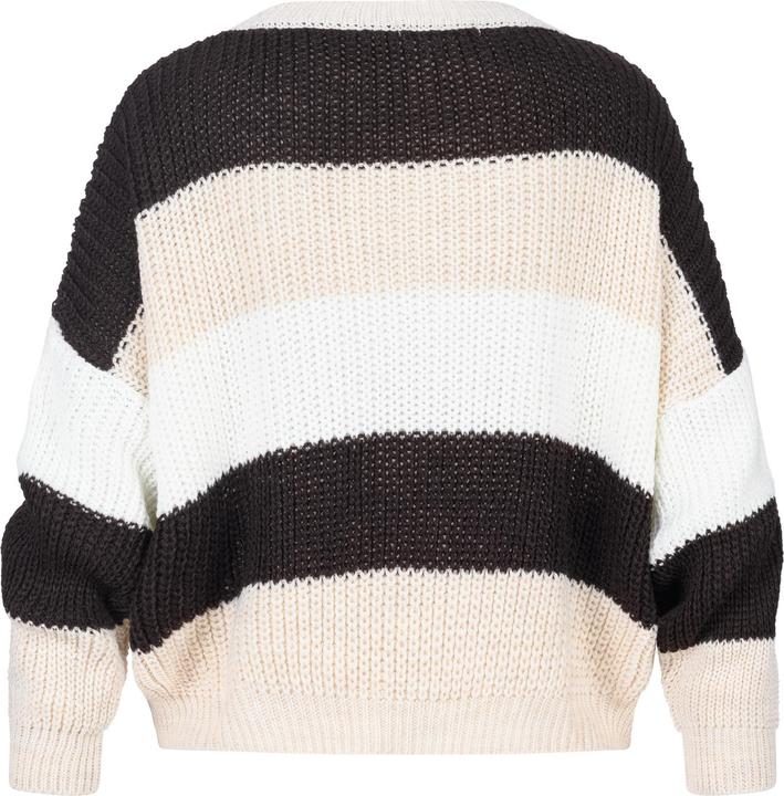 Produktbild Cloud 5ive Knit Sweater with stripes beige white fango brown L (L)
