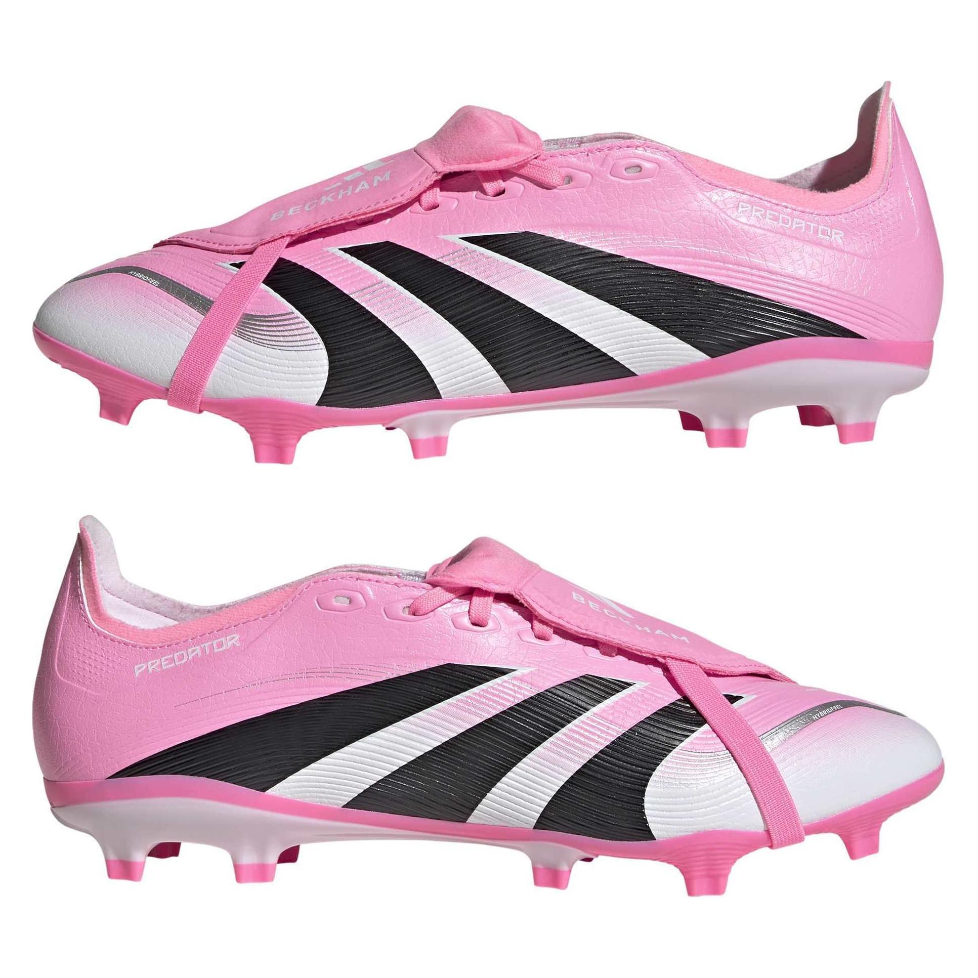 Adidas, Herren, Fussballschuhe, Predator League Ft Fg/Ag (43 1/3), Rosa, Weiss, Schwarz